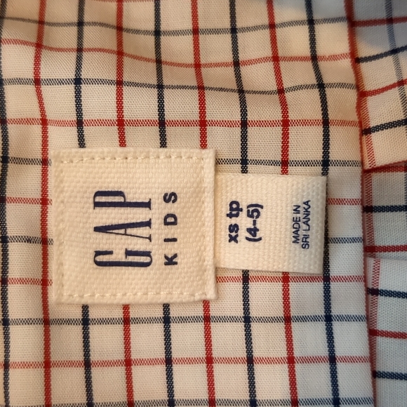 Gap XS/5T Check Oxford Shirt - Picture 2 of 2